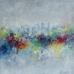 Painting Explore The City by Coupette Steffi | Painting Figurative Acrylic Urban