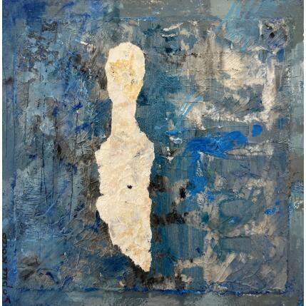 Peinture Naitre par Rocco Sophie | Tableau Art Singulier Acrylique, Collage, Sable