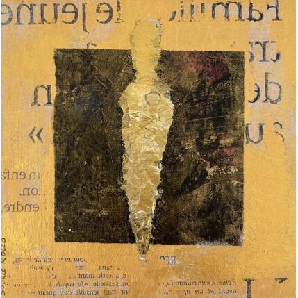 Peinture L'enfant par Rocco Sophie | Tableau Art Singulier Acrylique, Collage, Sable