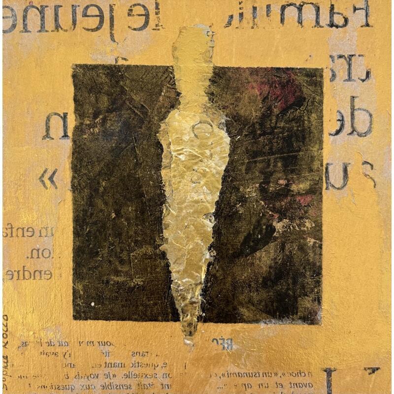 Painting L'enfant by Rocco Sophie | Painting Raw art Acrylic Gluing Sand