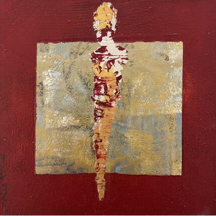 Peinture Souvenir de pompiers par Rocco Sophie | Tableau Art Singulier Acrylique, Collage, Sable