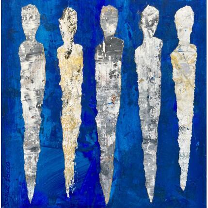 Peinture Messages des fées par Rocco Sophie | Tableau Art Singulier Acrylique, Collage, Sable