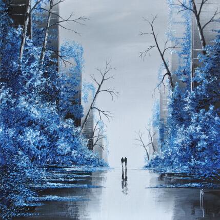 Peinture Regarder le vent par Galloro Maurizio | Tableau Figuratif Huile Urbain