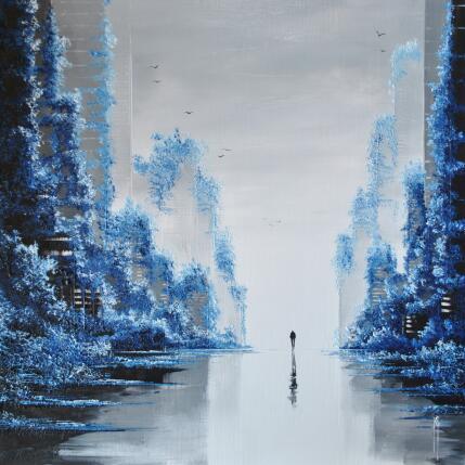 Painting Remuer le ciel et ses possibles by Galloro Maurizio | Painting Figurative Oil Urban