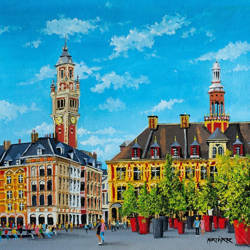 Painting BELLE LILLE by Rodriguez Rio Martin | Painting Figurative Urban Oil