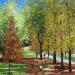Painting BOIS DE BOULOGNE by Rodriguez Rio Martin | Painting Figurative Urban Oil