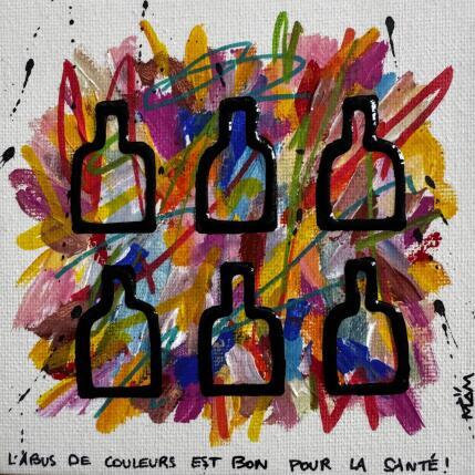 Painting ABUS DE COULEURS  by Mam | Painting Pop-art Acrylic Pop icons, Still-life