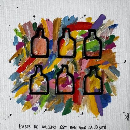 Peinture WHITE ABUS par Mam | Tableau Pop-art Acrylique Icones Pop, Société