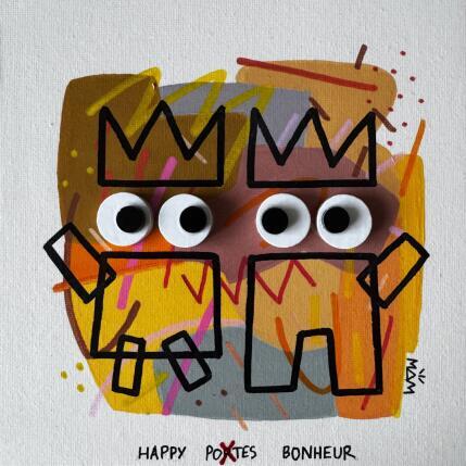 Peinture HELLO POTES par Mam | Tableau Pop-art Acrylique Icones Pop, Société