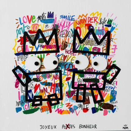 Painting JOYEUX POTES by Mam | Painting Pop-art Acrylic Pop icons, Society