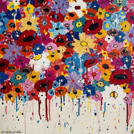 Gemälde LES FLEURS DU BIEN von Mam | Gemälde Pop-Art Acryl Landschaften, Natur, Pop-Ikonen