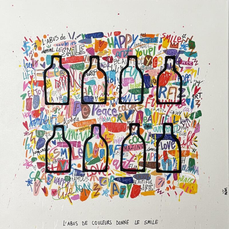 Painting SMILE by Mam | Painting Pop-art Society Pop icons Life style Acrylic