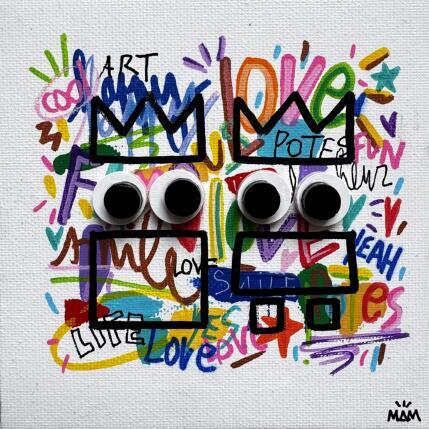 Peinture 2 POTES par Mam | Tableau Pop-art Acrylique Icones Pop, Portraits, Société