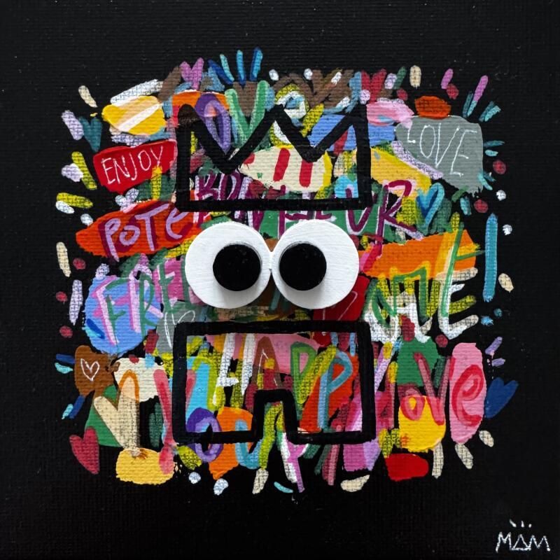 Peinture P'TIT POTE par Mam | Tableau Pop-art Acrylique