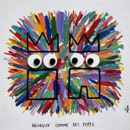 Painting POTES HEUREUX by Mam | Painting