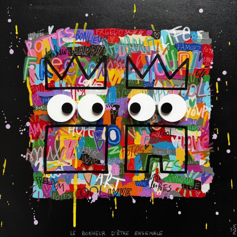 Gemälde LE BONHEUR von Mam | Gemälde Pop-Art Acryl