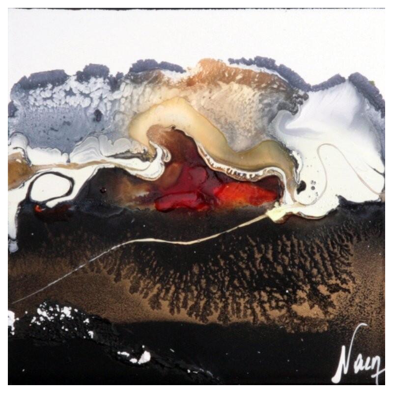 Peinture C3633 par Naen | Tableau Abstrait Acrylique Encre