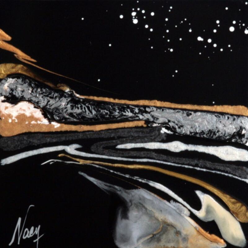 Peinture C3433 par Naen | Tableau Abstrait Acrylique Encre