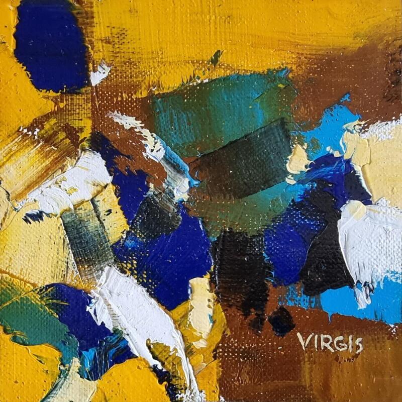 Painting Love me - love me not by Virgis | Painting Abstract Minimalist Oil