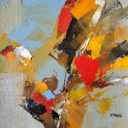 Painting Happy and charming by Virgis | Painting Abstract Oil Minimalist, Pop icons