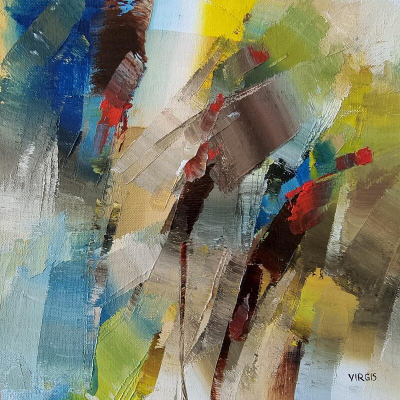 Painting Meadow dreams by Virgis | Painting Abstract Minimalist Oil