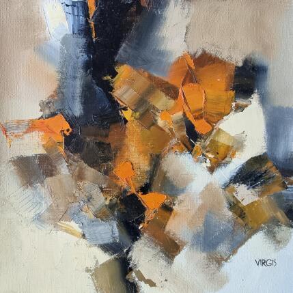 Painting Late autumn by Virgis | Painting Abstract Oil Minimalist