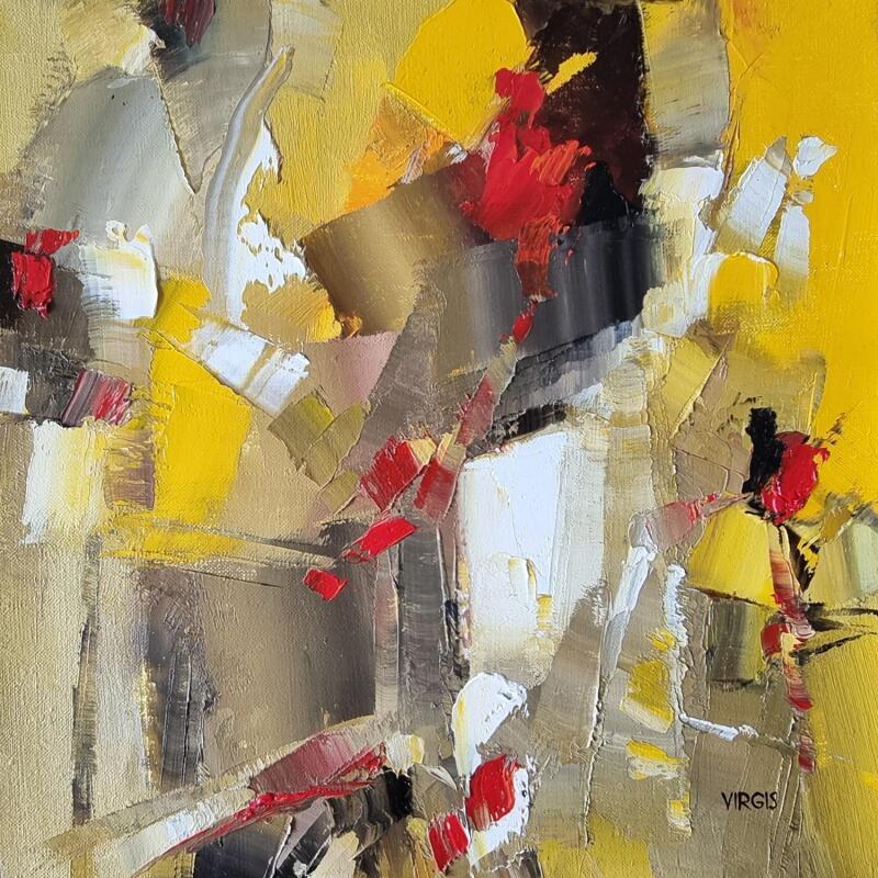 Gemälde Sunny time von Virgis | Gemälde Abstrakt Minimalistisch Öl