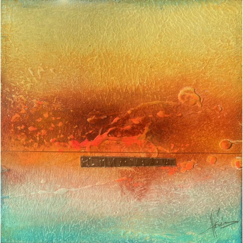 Peinture Abstraction #4082 par Hévin Christian | Tableau Abstrait Minimaliste Huile Acrylique Pastel