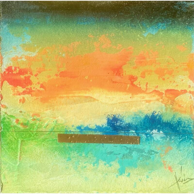 Painting Abstraction #4081 by Hévin Christian | Painting Abstract Minimalist Oil Acrylic Pastel