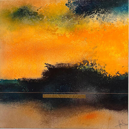 Painting Abstraction #4074 by Hévin Christian | Painting Abstract Acrylic, Oil, Pastel Minimalist