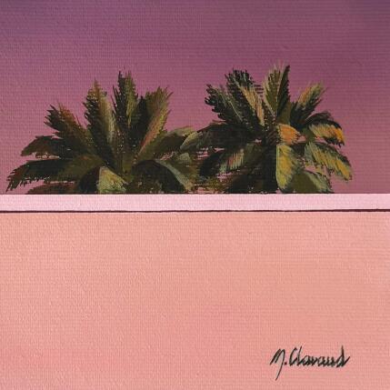 Painting OVER THE WALL by Clavaud Morgane | Painting Figurative Acrylic Architecture, Landscapes