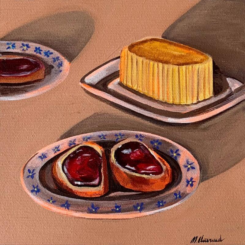 Painting BREAKFAST by Clavaud Morgane | Painting Realism Still-life Acrylic