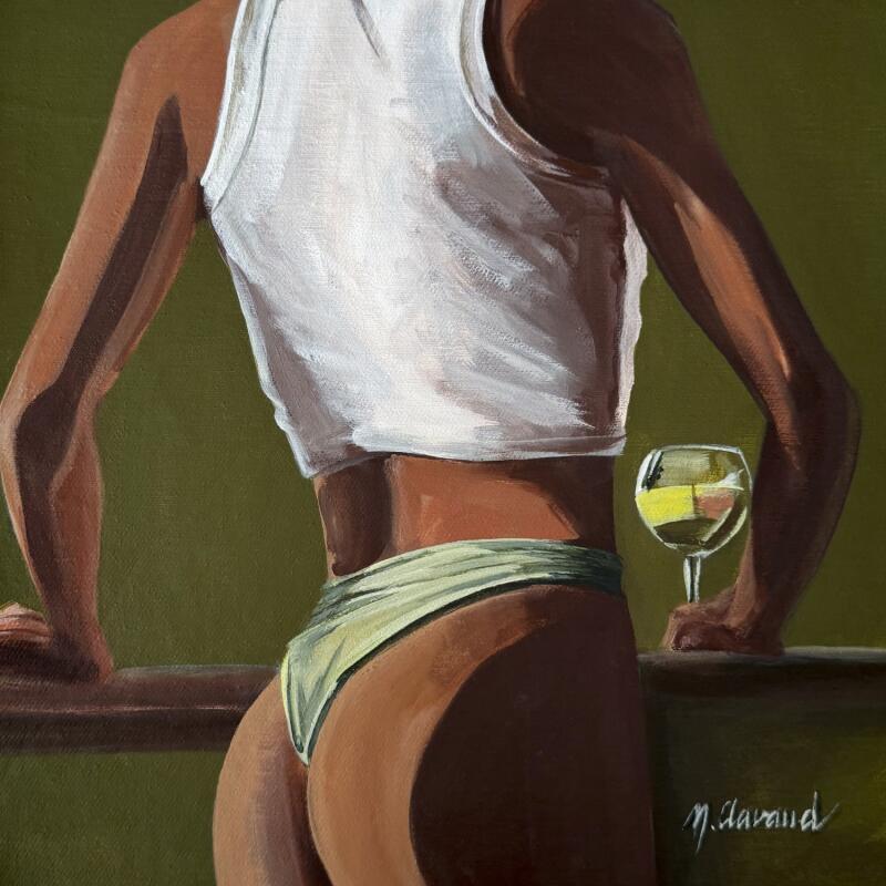 Painting HAPPY HOUR by Clavaud Morgane | Painting Figurative Acrylic