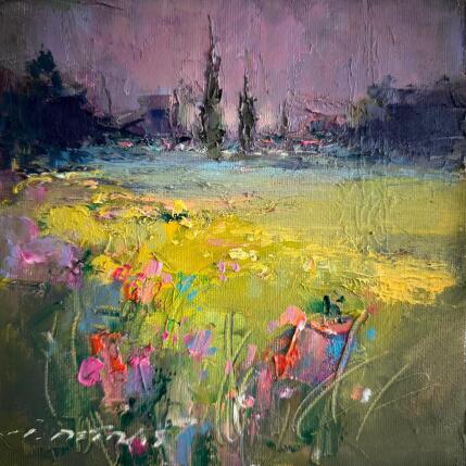 Painting F2 Cheerful Grass 10016-17018-20250715-11 by Petras Ivica | Painting Impressionism Oil Landscapes, Pop icons