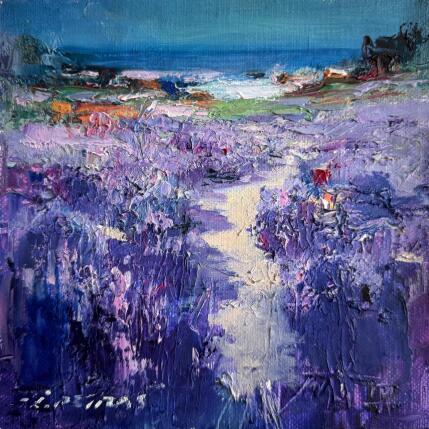 Painting F2 Path to the Sea 10016-17018-20250715-13 by Petras Ivica | Painting Impressionism Oil Landscapes, Pop icons