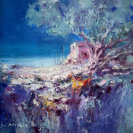 Painting F3 Fishermans House 10016-17018-20250715-30 by Petras Ivica | Painting Impressionism Oil Landscapes