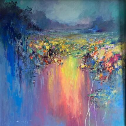 Painting 100x100 The Glow of the Morning 10016-17018-20250715-42 by Petras Ivica | Painting Impressionism Oil Landscapes