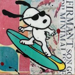 Painting F1  the wave by Marie G.  | Painting Pop-art Acrylic, Gluing, Wood Pop icons