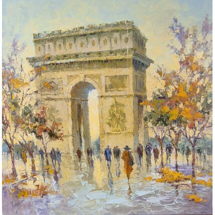 Peinture Dejo de Llovez par Jmara Tatiana | Tableau Figuratif Huile