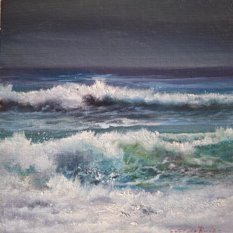 Pintura Cielo tormentoso por Cabello Ruiz Jose | Pintura Figurativo Aceite