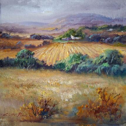 Peinture Hora de siega par Cabello Ruiz Jose | Tableau Figuratif Huile