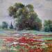 Painting  Campo de amapolas by Cabello Ruiz Jose | Painting Figurative Oil