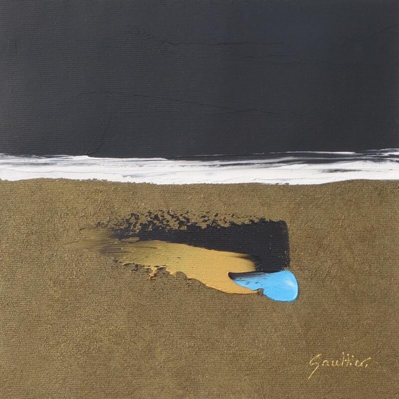 Painting Immense by Gaultier Dominique | Painting Abstract Minimalist Oil