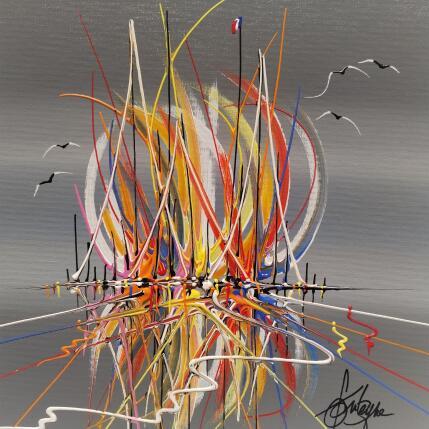 Painting Amour du large by Fonteyne David | Painting Figurative Acrylic