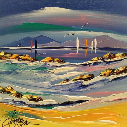 Peinture Vague et nature par Fonteyne David | Tableau Figuratif Acrylique