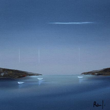 Peinture Impression marine 83 par Roussel Marie-Ange et Fanny | Tableau Figuratif Huile Marine, Minimaliste