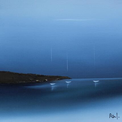 Painting Emotions marines 83 by Roussel Marie-Ange et Fanny | Painting Figurative Oil Marine, Minimalist