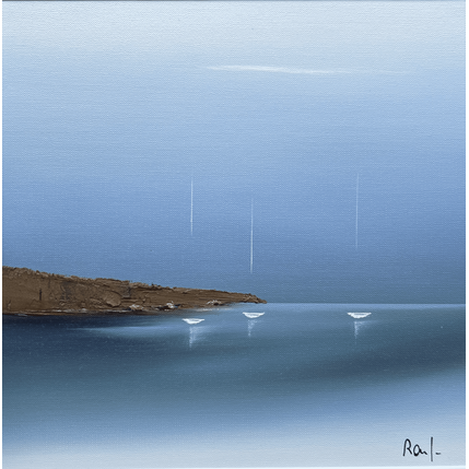 Painting Emotions marines 83 by Roussel Marie-Ange et Fanny | Painting Figurative Oil Marine, Minimalist