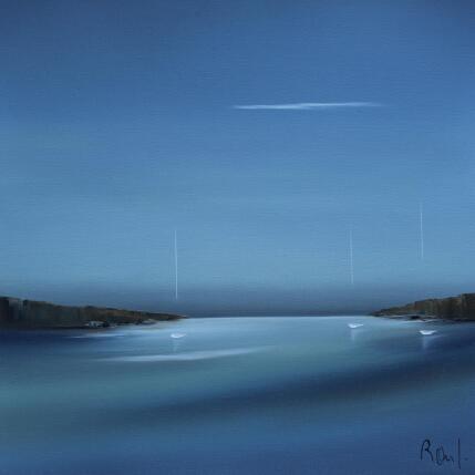 Pintura Emotions marines 85 por Roussel Marie-Ange et Fanny | Pintura Figurativo Aceite Marine, Minimalista