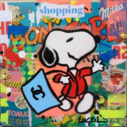 Peinture Shopping  par Euger Philippe | Tableau Pop-art Acrylique, Collage Icones Pop